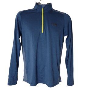 The North Face Mountain Athletics 1/4 Zip Base Layer Long Sleeve Top Mens S Blue